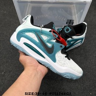 [Duty Free] KD 15 White Basketball Shoes Practical Wear-Resistant Basketball Shoes Casual Shock Abso