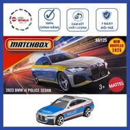 Matchbox Box Model Car 2023 BMW i4 Police Sedan 80/125.