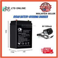 Rechargeable Battery 6V 5AH / 6V 7AH 6V500mA 6V1000mA AC/DC Adaptor Charger