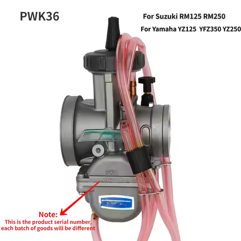 PWK36 Carburetor For Yamaha YZ125 YZ250 YFZ350 YZ 125 250 Scooter 016-163 Carb ATV Suzuki RM125 RM25