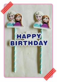 topper cake hiasan kue ulang tahun karakter frozen