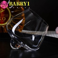 BARRY1 Irregular Whiskey Wine Glass, Transparent European Style Cognac Glasses Cup, Creative Rotatin