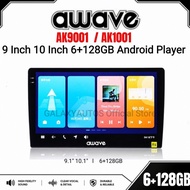 Awave AK-9001 AK-1001 9.1inch 10.1inch 6+128GB Android Player