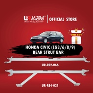 Ultra Racing | Honda Civic (EG 3/ 6/ 8/ 9)/ EJ9/ EK8/ EK9 Type R - Rear Strut Bar