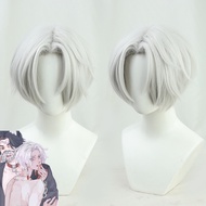 Anime Tokyo Revengers Tenjiku Izana Kurokawa Cosplay Wig Silver White Short Wig Heat Resistant Hair