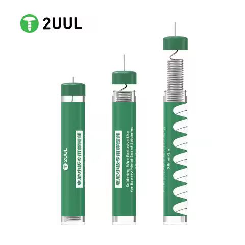 2UUL SC39 0.8mm*3m Battery Metal Plate Welding Tin Wire for IPhone Android Mobile Phone Battery Repa