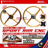 LC Y15 Y16 Sport Rim Wheel With Custom Hub I 160 X 160 I Protaper 4 Batang PT 422 I CNC For YAMAHA Y15ZR Y16ZR LC135
