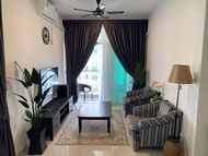 อพาร์ตเมนต์ 3 ห้องนอน 2 ห้องน้ำส่วนตัว ขนาด 89 ตร.ม. – กัมปง อูลู เชปอร์ (Meru Ipoh Residence WiFi+P