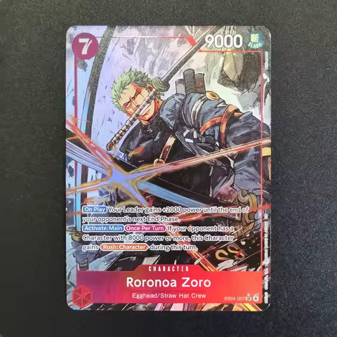 Proxy ONE PIECE Game Card Roronoa Zoro EB04-007 SR English TCG Anime Card