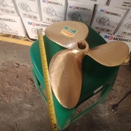 D13 Baling kapal perahu Kuningan 3daun D3XD13 as 3/4 7/8 25mm Baling/perahu/kapal /kuningan