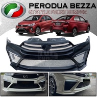 PERODUA BEZZA 2020 FACELIFT GT BUMPER (GT STYLE) FRONT BUMPER FOR BEZZA 2020 GT BUMPER DEPAN FIBER C