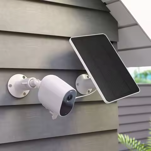 10W Solar Panel with Charging Cable Monocrystalline Solar Panel Charger IP65 Waterproof for Arlo Ult