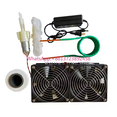 2500W ZVS Induction Heater Main Unit with Heating Coil Fan Power Supply Crucible Water Pump Complete