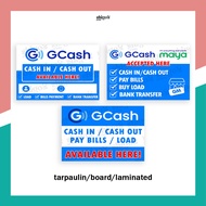 Gcash Maya Cash In Cash Out Signage