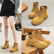 KY/16 Bumblebee Dr. Martens Boots Women2022Autumn New Retro Platform Casual Ankle Boots Genuine Leather Worker Boots Cou
