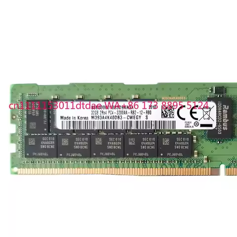32GB 2R × 4 PC4-3200AA DDR4 ECC REG RDIMM server memory