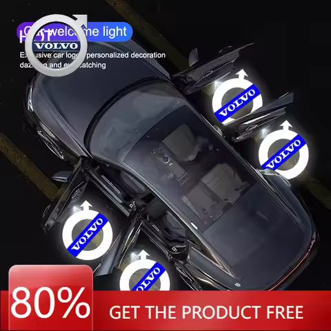 2026 Hot For VOLVO 2Pcs HD Led Car Door Logo Welcome Light Projector Lamps Decoration For Volvo XC90