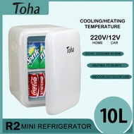 Toha Mini Fridge Refrigerator Mini Ref Household and Car Mini Refrigerator 4L10L22L