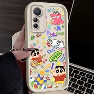 Bandai | Crayon Shin-chan Cute Graffiti Art Phone Case For Xiaomi Poco X7 X6 NEO X5 X3 F8 F7 Ultra F