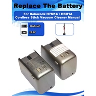 22.2V 3468mAh Replacement Battery For Roborock H6 H7 Cordless Stick Vacuum Cleaner H6M1A H7M1A Parts