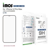 imos Corning AG2BC 2.5D iPhone 12 Pro Max 康寧防塵網玻璃全屏保護貼 - 黑邊