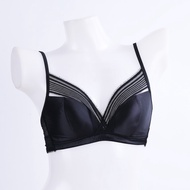 BSC Lingerie Sexy Underwear NONWIRE BRA Without Underwire (BLACK/BLACK)-BB3470BL