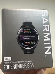 Garmin Forerunner 965 黑色智能跑步運動手錶 （not polar/sunnto/coros)