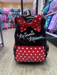 เป้ล้อลากมีไฟ Smiggle Light up Trolly backpack - Minnie2