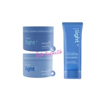 Paket Wardah Lengkap 1 set glowing Lightening Series isi 3 pcs Original 100% Cream Wardah Siang Mala