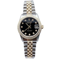 Rolex Women's Clothing Log Type Series 68273 Gold Back Diamond Automatic Mechanical Watch Ladies Rolex