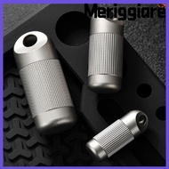 MERIGGIARE Sealed Capsule, Portable Waterproof Titanium Alloy Storage Box,  Mini Ultra-light Pill Co