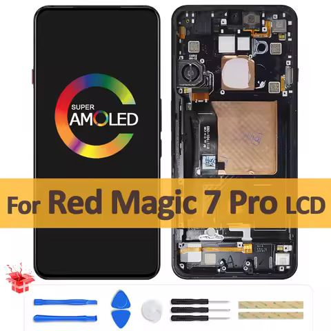 6.8" Original AMOLED For ZTE nubia Red Magic 7 Pro NX709J LCD Display Digitizer Assembly For RedMagi