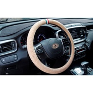 ⭐Premium Steering Wheel Cover Made of Natural Cork Fabric(Made in Korea)⭐ Fits 37cm to 38cm⭐