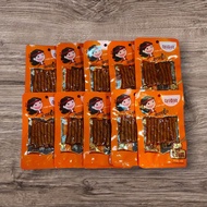 Paket 10 pcs Halal Snack Latio Tendon Mini cemilan pedas siap saji