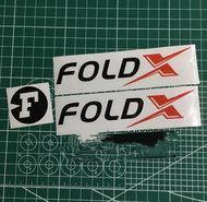 Cutting Stiker Sepeda Lipat Fold X Stiker Sepeda Laki-Laki Dan Perempuan