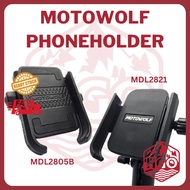 [READY STOCK ] MOTOWOLF Phone Holder Motorcycle Bicycle GPS Handphone Bracket Bike Motor Pemegang Te