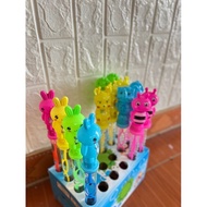 Blow colorful bubbles bubble wand bubble stick bubble solution refill bubble refill solution