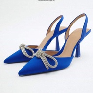 RAYA Heels 35-43 Size Pointed High Heels Large Bow Sexy Hollow