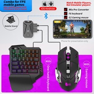 [Enjoy the small store] Mix Por/Lite PUBG Gaming Keyboard Mouse Combo Mobile Keyboard And Mouse Converter เกมมือถือสำหรับ PS4 PS5 Xbox Nintendo Switch