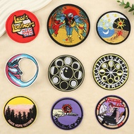 Embroidered Label Round Badge Clothing Accessories Hat Badge E-Commercial Supply Embroidered Cloth P
