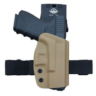 OWB Kydex Holster Fits: Glock 19 19x 23 25 32 44 45 Glock 17 22 31 Glock 26 27 33 (Gen1-5) Pistol - 