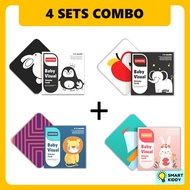 Baby Flash Card 0-36 months old Baby Visual Stimulus Card Montessori Flash Card Educational Toys Bab