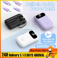 [CCC Certificate] 20000mAh Powerbank Fast Charging Power Bank Built-in 4 Cable
