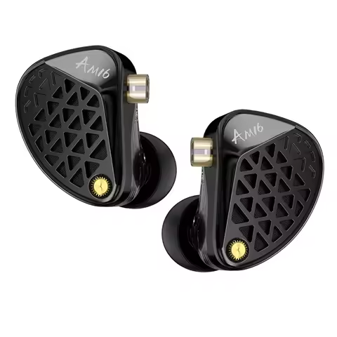 Pre-order KZ AM16 16 Drivers Professional Hi-Fi IEM Ergonomic Design Wired Earphone with Bass-Enhanc