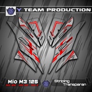 UV TRANSPARENT STRIPING MIO M3 125 MOTIF CO 6 TRANSPARENT STICKERS YAMAHA M3/Z/S 125 STICKER MIO 125