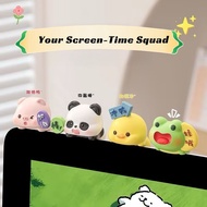 Cute Animal Screen-Time Squad Cute Desk Decoration Office Mini Decoration Item Resin Desktop Decorat