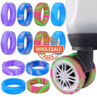 [ Wholesale Prices ] Luggage Wheels Silicone Guard Cover / Noise Reduce Cart Caster Sleeve / Anti-scratch Suitcase Wheels sheath / Furniture Casters Protecting Case