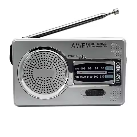 AM FM Mini Elder Radio Dual Band HiFi Elder Pointer Radio Battery Powered Pocket Pointer Radio 3.5mm