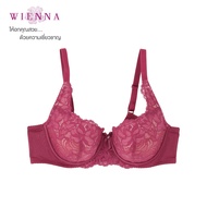 WIENNA CLASSY LACE DB43416 เสื้อชั้นในเวียนนา  ฟองน้ำบาง I-QUILT (B34-36CDE32-36) สีเนื้อ ดำ ชมพูอ่อ