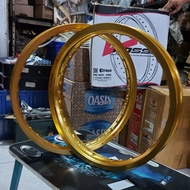 A pair of front and rear rims from the v rossi brand, width 1.60 - 1.85 ring 17